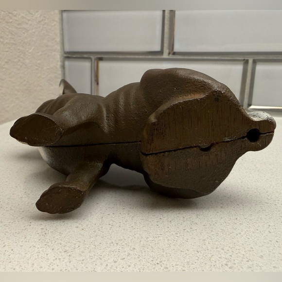 Vintage Cast Iron Bunny Jack Rabbit Slotted Coin Bank - Picture 8 of 13